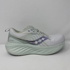 Saucony Triumph 22 Shoes Women's Size 8.5 White Foam Lavender Athletic Sneakers